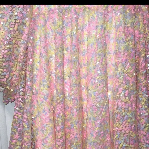 Selkie Rainbow Sequin Princess Gown Size Small - Picture 4 of 9